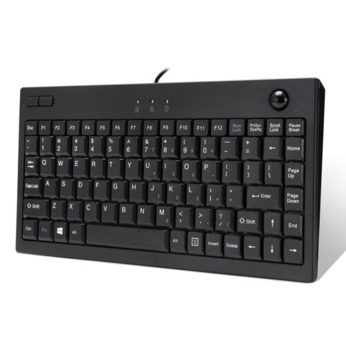 Adesso Mini Trackball USB Keyboard